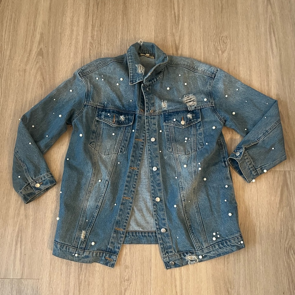 Honey Punch Pearl Denim Jacket